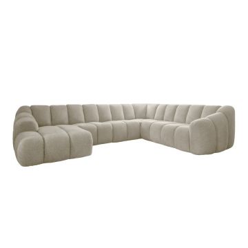 Colțar bej (cu colț pe partea dreaptă/în formă de 