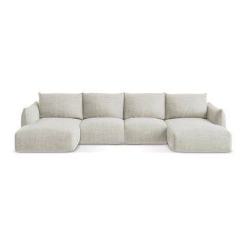 Colțar bej extensibil (în formă de 