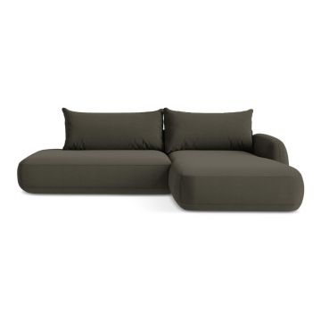 Colțar maro extensibil (cu colț pe partea dreaptă/cu șezlong) Hale – Makamii