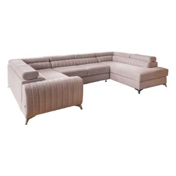 Colțar roz extensibil/cu spațiu de depozitare (cu colț pe partea dreaptă/în formă de 