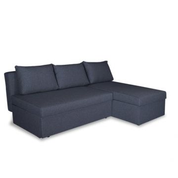Coltar Extensibil Cu Lada, Blue Interschimbabil Stanga/Dreapta, Albastru Icon 79, 220 X 80 X 155 Cm
