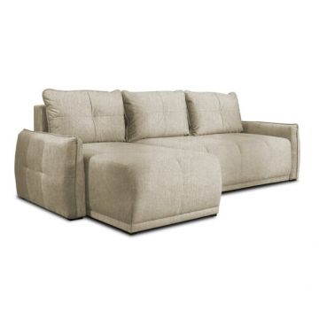 Coltar Extensibil Jojo, Lada Depozitare, Interschimbabil Stanga/Dreapta, Voltera Flax, 254 Cm