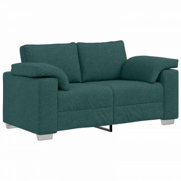 vidaXL Canapea Verde închis 160 x 77 x 82 cm țesătură