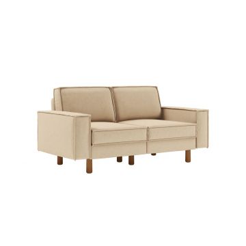 Canapea 2 locuri, Atelier del Sofa, 918CMF1215, Otel, Nisip / Nuc