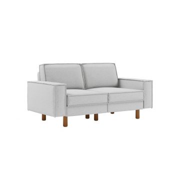 Canapea 2 locuri, Atelier del Sofa, 918CMF1224, Otel, Pietriș / Nuc
