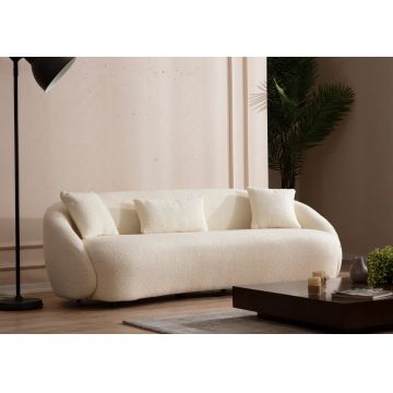 Canapea 3 locuri, Atelier del Sofa, 560ARE5230, Cadru: LEMN/PAL, Crem