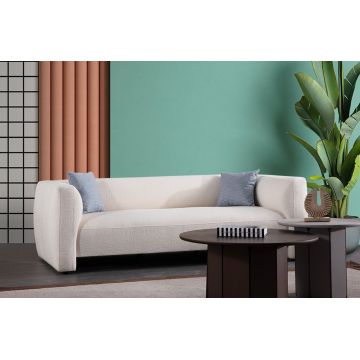 Canapea 3 locuri, Atelier del Sofa, 560ARE5232, Cadru: LEMN/PAL, Alb