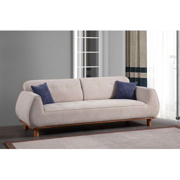 Canapea 3 locuri, Atelier del Sofa, 560ARE5270, Cadru: LEMN/PAL, Alb