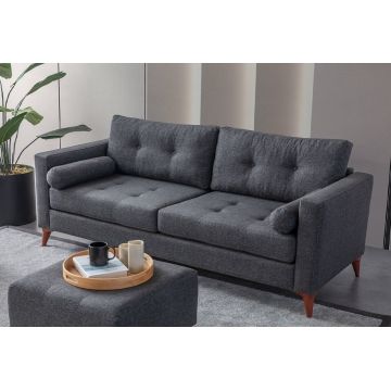 Canapea 3 locuri, Atelier del Sofa, 752EST1105, Lemn de carpen;PAL, Antracit