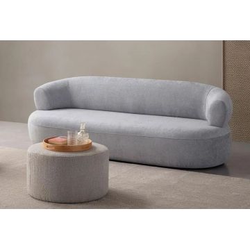 Canapea 3 locuri, Atelier del Sofa, 752EST1113, Lemn de carpen;PAL, Gri