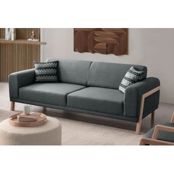 Canapea 3 locuri, Atelier del Sofa, 752EST1116, Lemn de carpen;PAL, Antracit