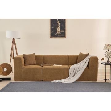 Canapea 3 locuri, Atelier del Sofa, 825BLC4320, Tesatura Chenille, Maro