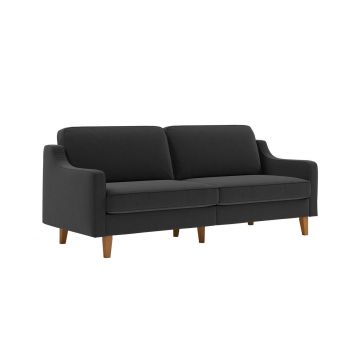 Canapea 3 locuri, Atelier del Sofa, 918CMF1159, Otel, Gri noapte / Nuc