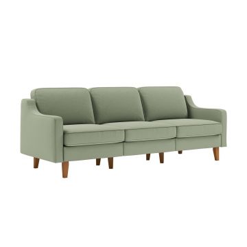 Canapea 3 locuri, Atelier del Sofa, 918CMF1171, Otel, Verde marin / Nuc