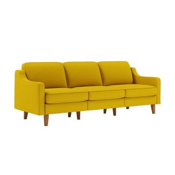 Canapea 3 locuri, Atelier del Sofa, 918CMF1179, Otel, Floarea-soarelui / Nuc