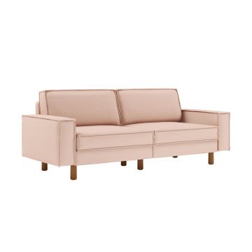 Canapea 3 locuri, Atelier del Sofa, 918CMF1229, Otel, Somon / Nucă