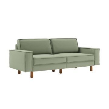 Canapea 3 locuri, Atelier del Sofa, 918CMF1235, Otel, Verde marin / Nuc
