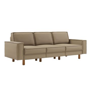 Canapea 3 locuri, Atelier del Sofa, 918CMF1258, Otel, Plajă / Nuc