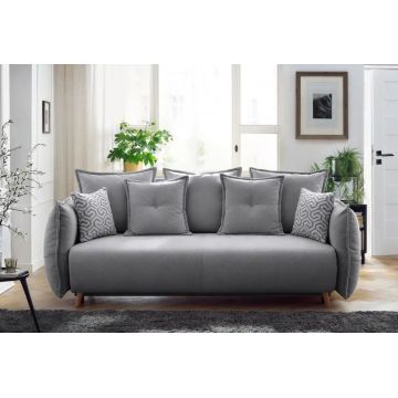 Canapea extensibila 3 locuri, Atelier del Sofa, 752EST1110, Lemn de carpen;PAL, Gri