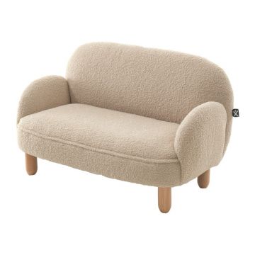 Canapea pentru copii bej cu tapiÈerie din ÈesÄturÄbouclÃ© 89 cm Rocky âVipack