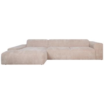 Colțar, textil, bej, 170/343 cm