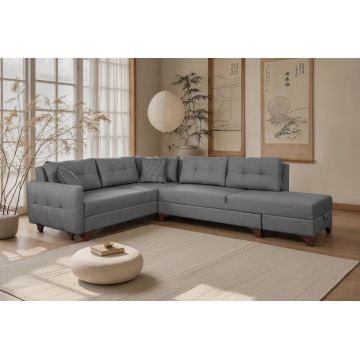 Coltar, Atelier del Sofa, 752EST1306, Lemn de carpen;PAL, Gri