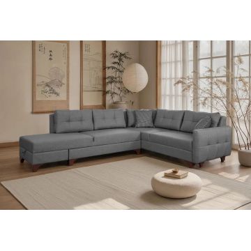 Coltar, Atelier del Sofa, 752EST1307, Lemn de carpen;PAL, Gri
