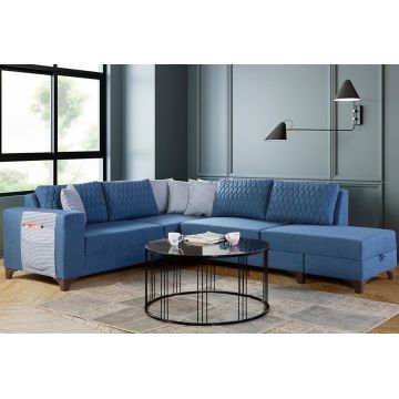 Coltar, Atelier del Sofa, 752EST1355, Lemn de carpen;PAL, Albastru