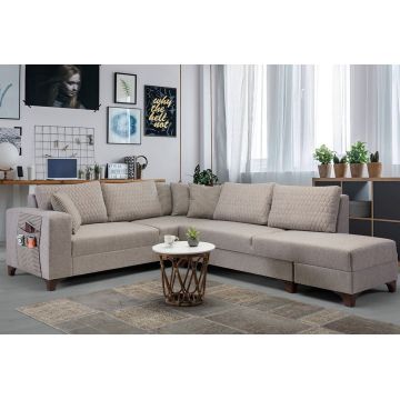 Coltar, Atelier del Sofa, 752EST1358, Lemn de carpen;PAL, Maro deschis