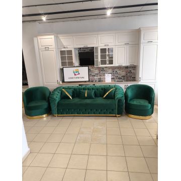 SET ALITA VERDE CANAPEA EXTENSIBILA+2 FOTOLII