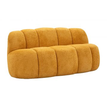 Canapea 2 locuri, Mauro Ferretti, Ball, 145x80x69 cm, poliester, mustar