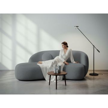 Canapea curbata Lunis gri