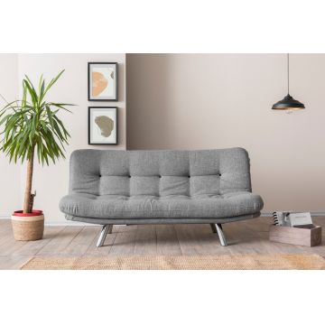 Canapea extensibila 3 locuri, Atelier del Sofa, 859FTN2827, Gri deschis