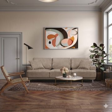 Canapea extensibilă 3 locuri Boston, cu spațiu de depozitare, confort sporit, 245x110 cm, culoare personalizată