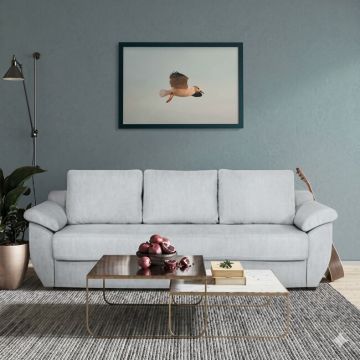 Canapea extensibilă 3 locuri Roma, cu spațiu depozitare, design modern, 240/105/45 cm, culoare personalizată