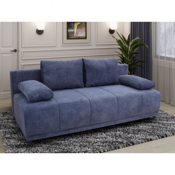 Canapea extensibilă Agri, spațiu depozitare și suprafață de dormit 198x148 cm, spumă poliuretanică și arcuri, stofă rezistentă, 202x98x86 cm, personalizabil