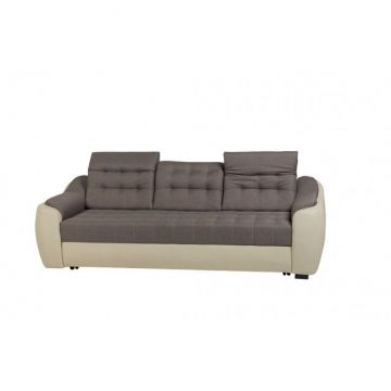 Canapea extensibilă Antonio, cu tetiere reglabile și ladă, structură rezistentă, 240x96 cm, culoare la alegere