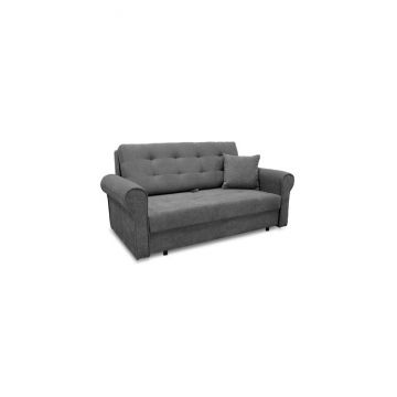 Canapea extensibilă Bil III, ladă depozitare și suprafață de dormit 195x131 cm, spumă poliuretanică și arcuri sinusoidale, 165x95x84 cm, personalizabilă