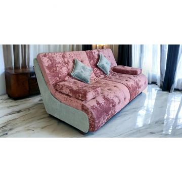 Canapea extensibilă Cairo, ladă depozitare, stofă rezistentă, 200x120 cm, Gri