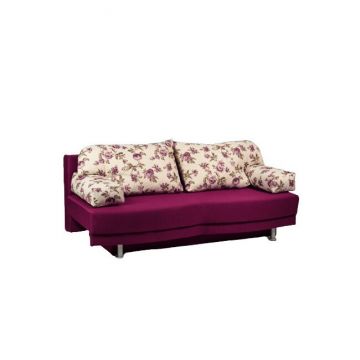 Canapea extensibilă Denisa, perne detașabile, suprafață dormit 140x192 cm, 192 cm, gri