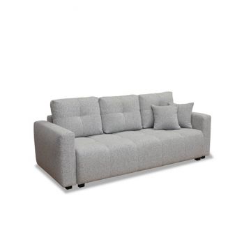 Canapea extensibilă London, spațiu depozitare și suprafață de dormit generoasă, spumă poliuretanică și arcuri, stofă rezistentă, 240x112 cm, personalizabil