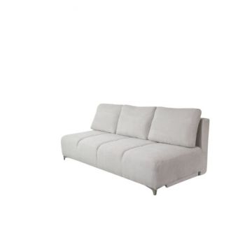 Canapea extensibilă Luna fără brațe, structură rezistentă, ladă depozitare, 200x160 cm, culoare personalizată