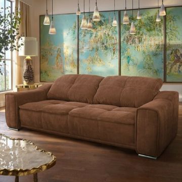 Canapea extensibilă Philadelphia, spațiu depozitare, mecanism extensibil, structură lemn masiv, 255x110 cm, personalizabil