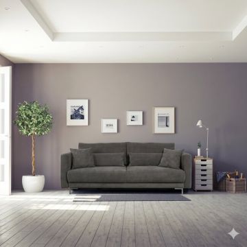 Canapea extensibilă Rico, design modern curbat, tapițerie boucle, 224x114x91 cm, diverse culori