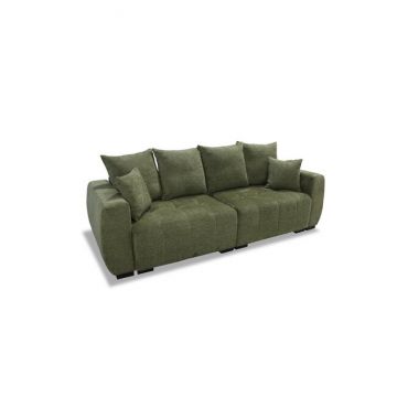 Canapea extensibilă Spike, ladă depozitare și spațiu de dormit 200x150 cm, spumă poliuretanică și arcuri sinusoidale, stofă rezistentă, 252x105x86 cm, personalizabil