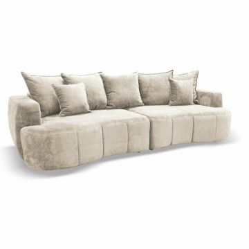 Canapea extensibilă Strada, ladă depozitare și spațiu de dormit 240x155 cm, spumă poliuretanică și arcuri sinusoidale, stofă rezistentă, 292x125x93 cm, personalizabil