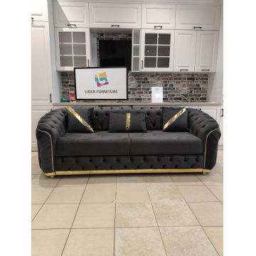 CANAPEA FIXA MORENA GRI CU AURIU