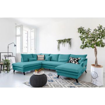 Canapea Modulară, textil, turcoaz