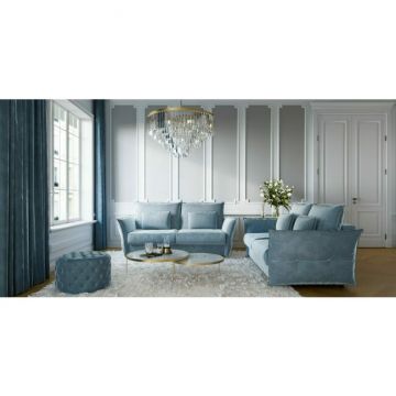 Canapea Verona 140, Extensibilă Cu Laterale Reglabile, Stil Glamour, 195x106x97 cm, Culoare La Alegere