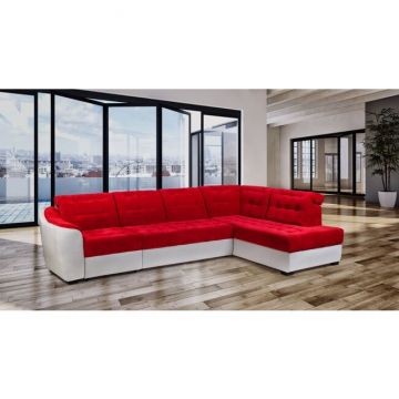 Colțar extensibil Antonio Mare, cu tetiere reglabile și ladă depozitare, 325x193 cm, culoare la alegere